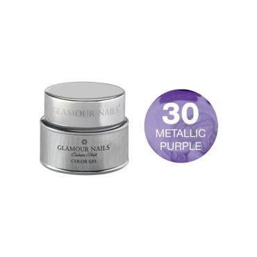 Gel couleur 30 metallic purple Glamour Nails 5ML