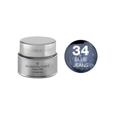 Gel couleur 34 blue jeans Glamour Nails 5ML