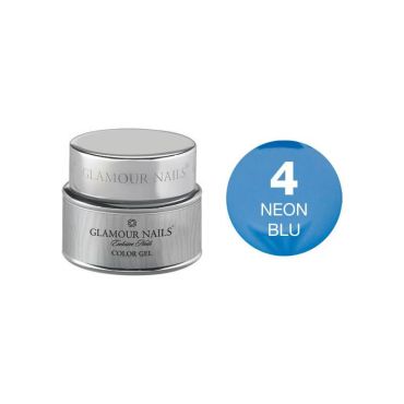 Gel couleur 4 neon blu Glamour Nails 5ML