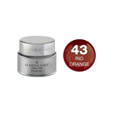 Gel couleur 43 rio orange Glamour Nails 5ML