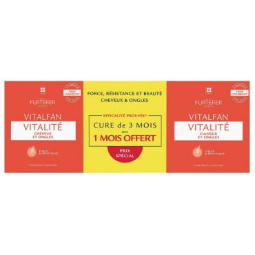 Compléments alimentaire cheveux et ongles 3 mois Vitalfan René Furterer