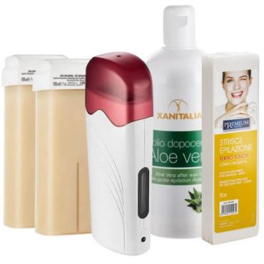 Kit cire épilation peaux délicates nacrée