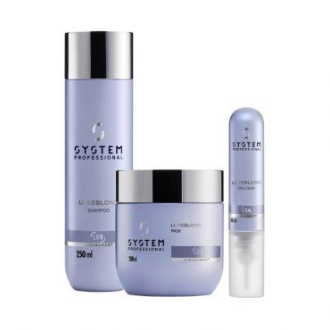 Routine LuxeBlond avec émulsion System Professional