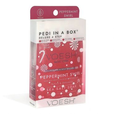 Soin des pieds 4 étapes Peppermint swirl Pedi in Box Édition limitée VOESH