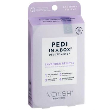 Pedi in Box Deluxe 4 étapes Lavande soin des pieds Voesh