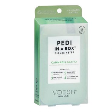 Soin des pieds 4 étapes Cannabis sativa Pedi in Box VOESH