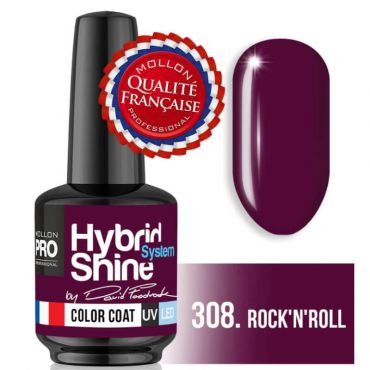 Mini vernis semi permanent Hybrid Shine Mollon Pro 308 Rock'n'roll 8ML