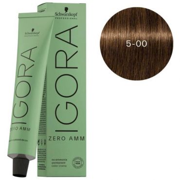 Igora Zéro amm 5-00 châtain clair naturel extra Schwarzkopf 60ML