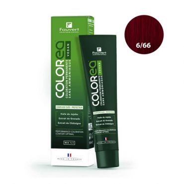Coloration Colorea Vegan 6/66 blond foncé rouge Fauvert Professionnel 100ml