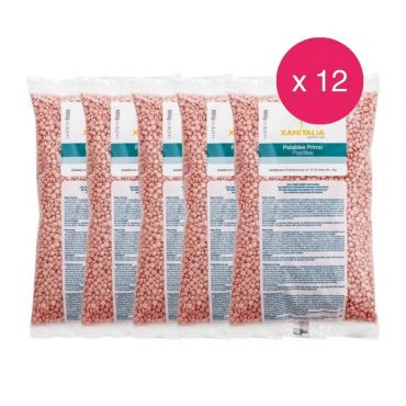 Pack 12 cires Pelables Roses Pastilles Xanitalia 1kg