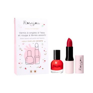 Duo Rouge à lèvres vernis assorti Vegan Madame Rosajou