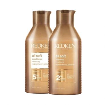 Duo hydratant cheveux secs All Soft Redken 2x500ML