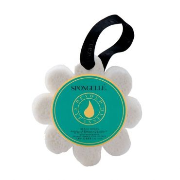 Éponge infusée Wild Flower blanche herbe de plage (14+ utilisations) Spongellé 85g