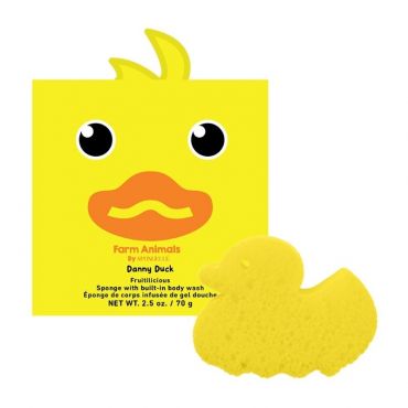 Éponge infusée enfants animaux de la ferme canard danny Spongellé 70g (12+ utilisations) Spongellé 70g