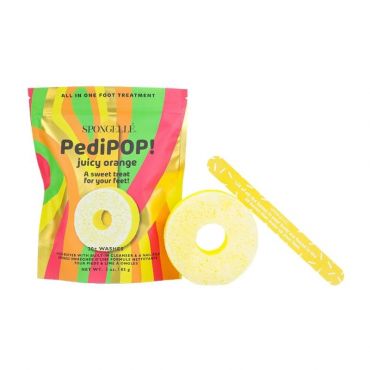 Éponge infusée & lime à ongles de pédicure Pedi Pop Buffer orange juicy (20+ utilisations) Spongellé 85g
