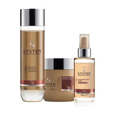 Routine cheveux épais LuxeOil System Professional avec shampooing OFFERT