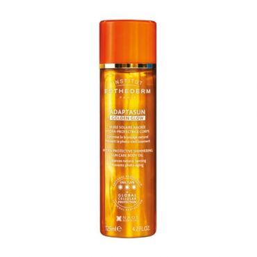 Huile solaire satinée Golden Glow Adaptasun Esthederm 125ml
