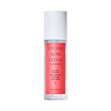 Brume cheveux démêlante Perfume Hair Mist 02 Litchi -Rose-Cèdre Rated Green 80ml
