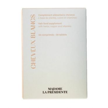 Complément alimentaire cheveux Cheveux blancs Madame la Présidente