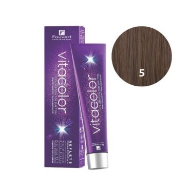 Coloration ton sur ton Vitacolor Gloss B5 chatain clair Fauvert 100ML