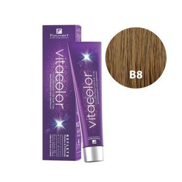 Coloration ton sur ton Vitacolor Gloss B8 blond clair Fauvert 100ML