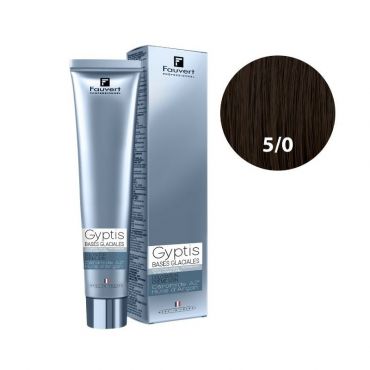Crème de soin colorante Gyptis n°5/0-C châtain clair froid glacial Fauvert 100ML
