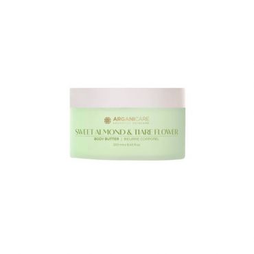 Beurre corporel amande douce et fleurs de thiaré Arganicare 250ML