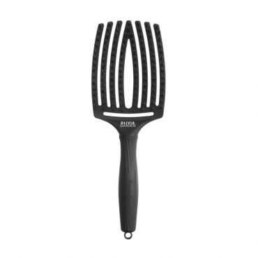 Brosse Fingerbrush Care Iconic Full Black taille L Olivia Garden