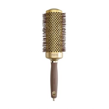 Brosse brushing Expert Blowout Speed nylon ondulé doré & marron 55mm Olivia Garden