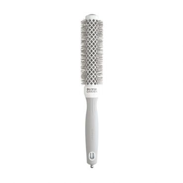 Brosse brushing Expert Blowout Speed nylon ondulé blanc & gris 25mm Olivia Garden
