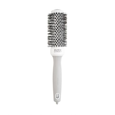 Brosse brushing Expert Blowout Shine blanc & gris 35mm Olivia Garden
