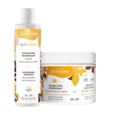 Duo nourrissant shampooing et masque au Karité Activilong