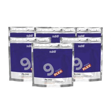 Pack 6 poudres décolorante 9 tons SUBTIL BLOND 500G