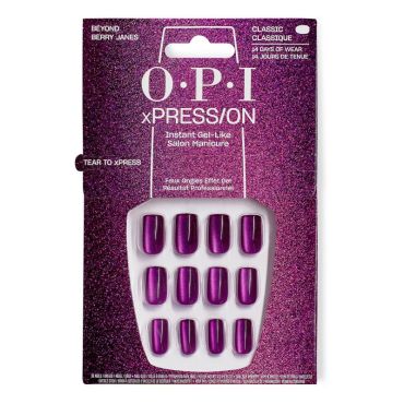 OPI Faux-ongles xPRESS/ON What's Your Mani-Tude Beyond Berry Janes