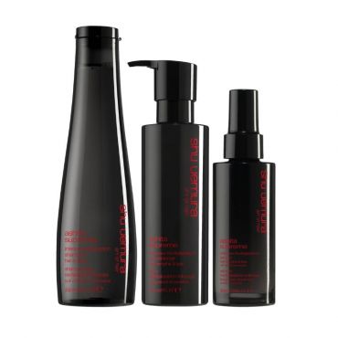 Routine lissante cheveux fins Ashita Suprême Shu Uemura
