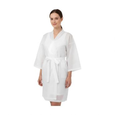 Peignoir Kimono blanc Cerunik non tissé Shophair x10