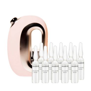 Coffret Diffuseur d'ampoules SK.IN.FUSION et son coffret de 10 ampoules Booster Collagène Marin Académie Scientifique de Beauté