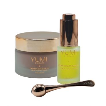 Coffret soin nocturne Glow up + Applicateur YUMI Skincare
