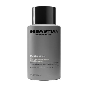 Shampooing 3-en-1 Cheveux + corps + barbe Multitasker Sebastian 280ml