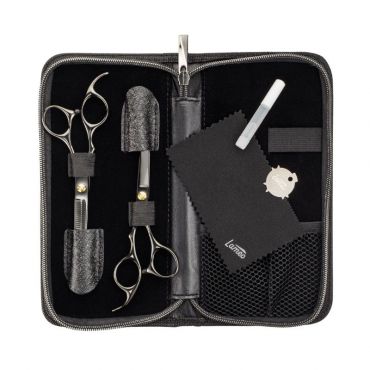 Set de ciseaux Stage pro set offset black 5.5” SALONXPRO