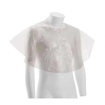 Capes transparentes jetables 100% LDPE 50 pcs SALONXPRO