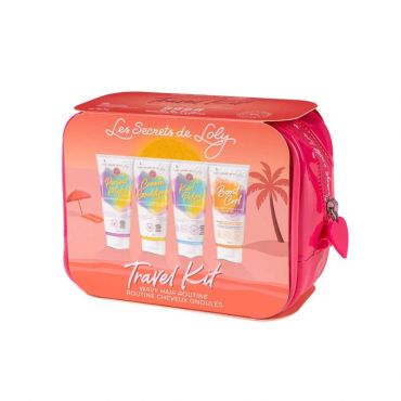 Trousse de voyage cheveux ondulés Les Secrets de Loly 4x100ml