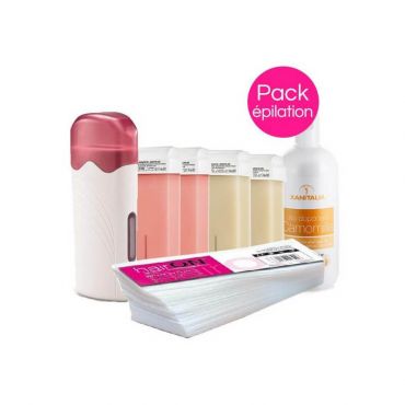 Pack Cire Roll'On Peaux Délicates Xanitalia Rose/Nacrée Roll'On