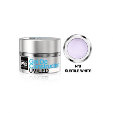 Gel de construction n°08 subtle white Mollon Pro 30ML