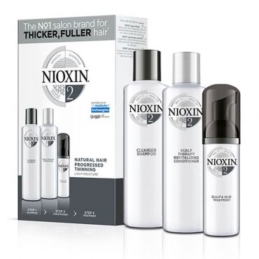 Kit soin nioxin n°2 cheveux visiblement fins et naturels