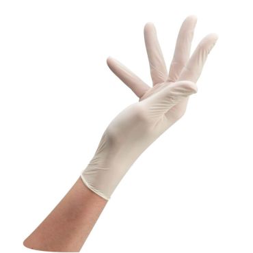 Boîte de 100 gants en latex jetables taille L