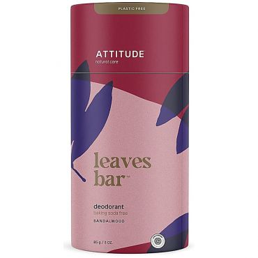 Attitude Leaves Bar Baking Soda Free Deodorant - Sandalwood