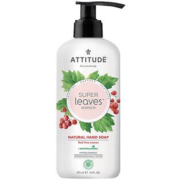 Attitude Super Leaves Natural Hand Soap - Vine Leaves & Pomegranate