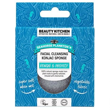 Beauty Kitchen Seahorse Plankton+ Facial Cleansing Konjac Sponge