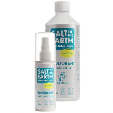 Salt of the Earth Unscented Deodorant Spray with Refill
